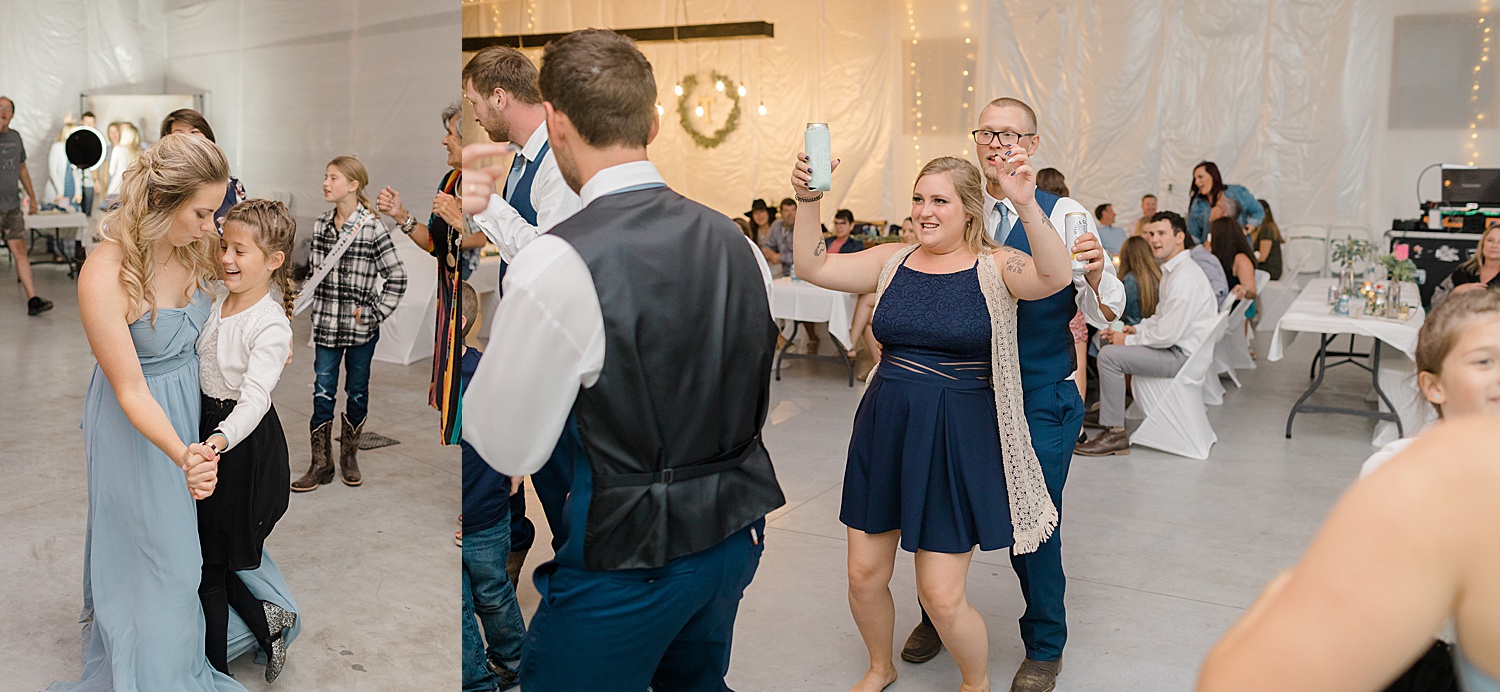 dancing at wedding reception at Detroit Lakes