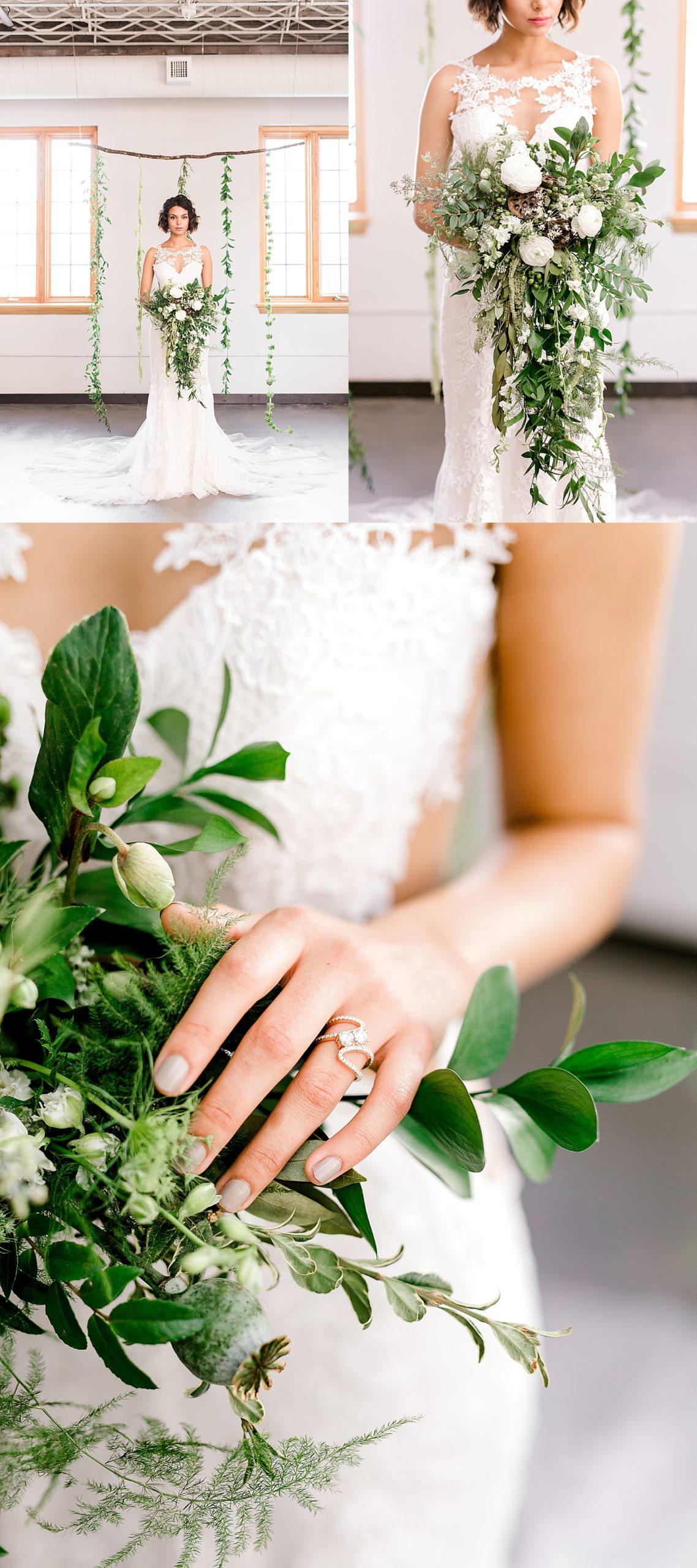 Dainty Obsession's Cover Shoot with bridal gowns and wedding bouquets 